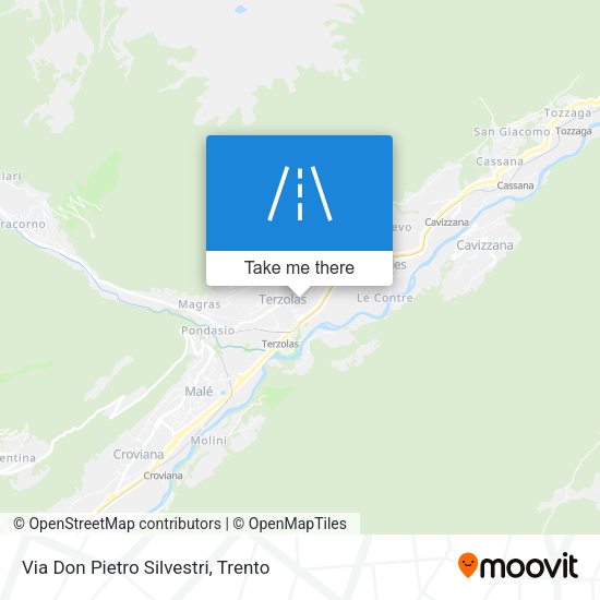 Via Don Pietro Silvestri map