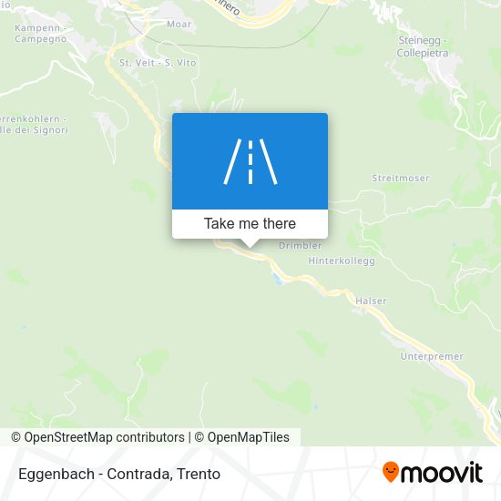 Eggenbach - Contrada map