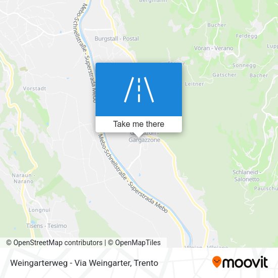 Weingarterweg - Via Weingarter map