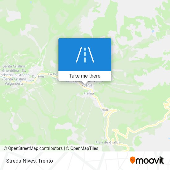 Streda Nives map