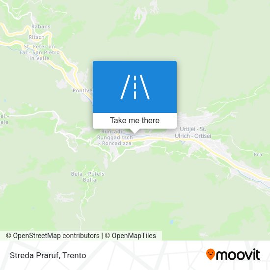 Streda Praruf map