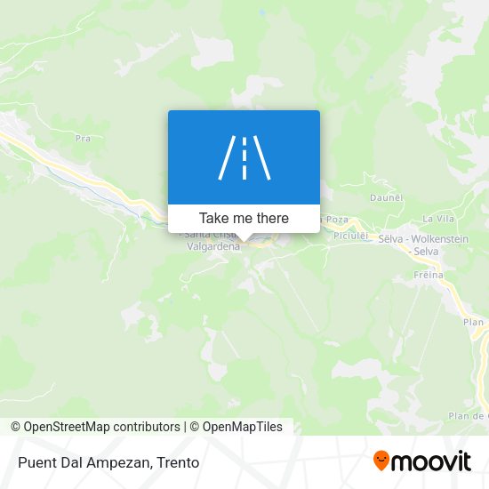 Puent Dal Ampezan map