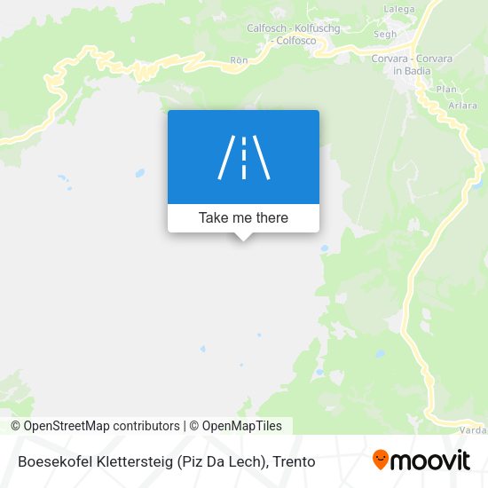 Boesekofel Klettersteig (Piz Da Lech) map