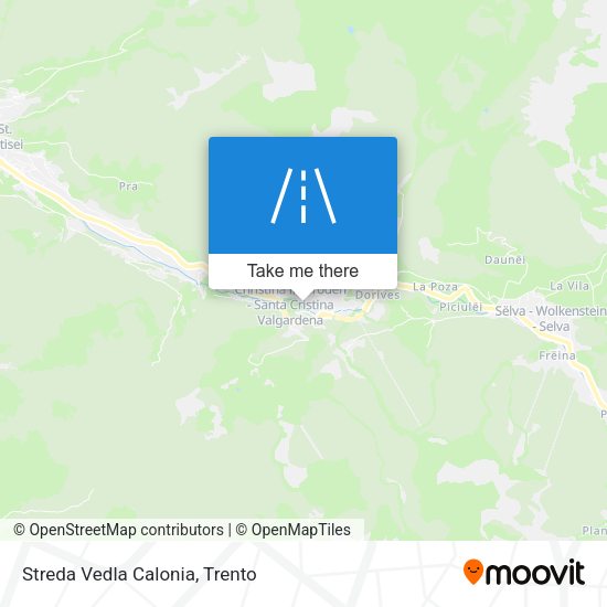 Streda Vedla Calonia map