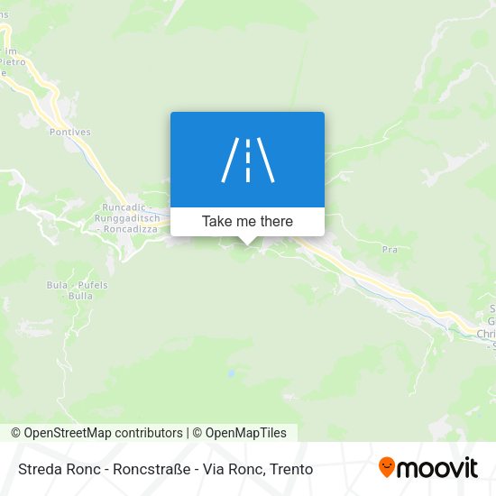 Streda Ronc - Roncstraße - Via Ronc map