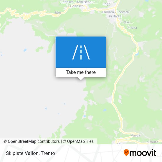 Skipiste Vallon map