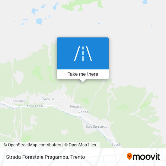 Strada Forestale Pragamba map