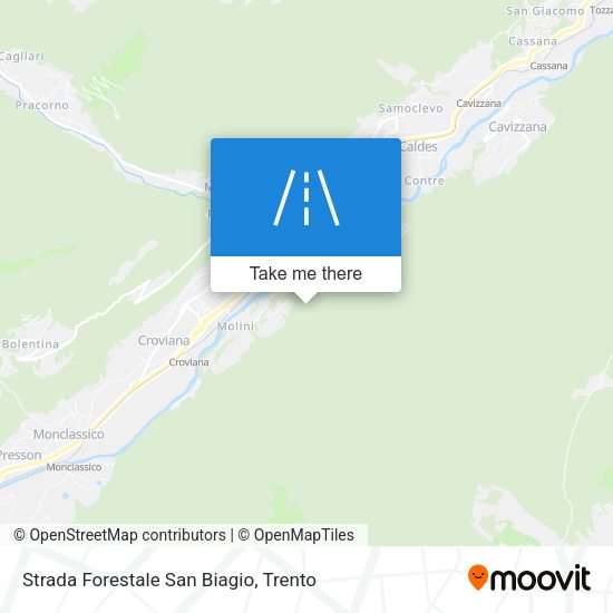 Strada Forestale San Biagio map