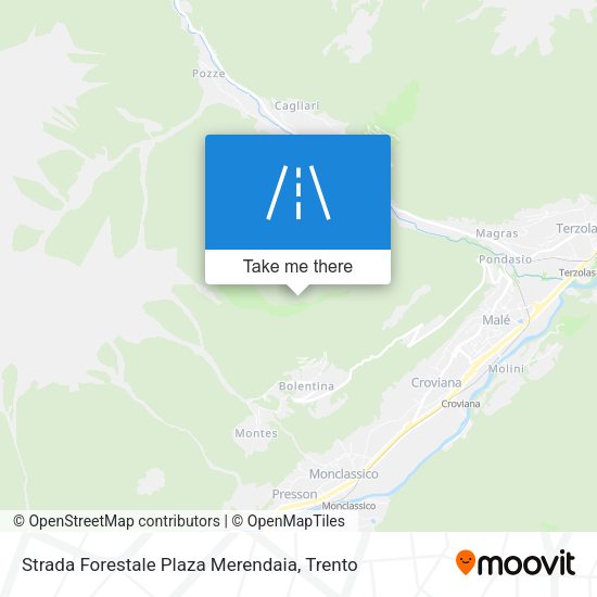 Strada Forestale Plaza Merendaia map