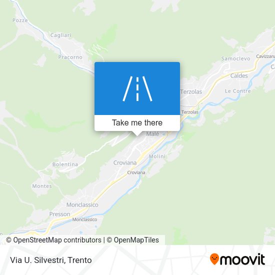 Via U. Silvestri map