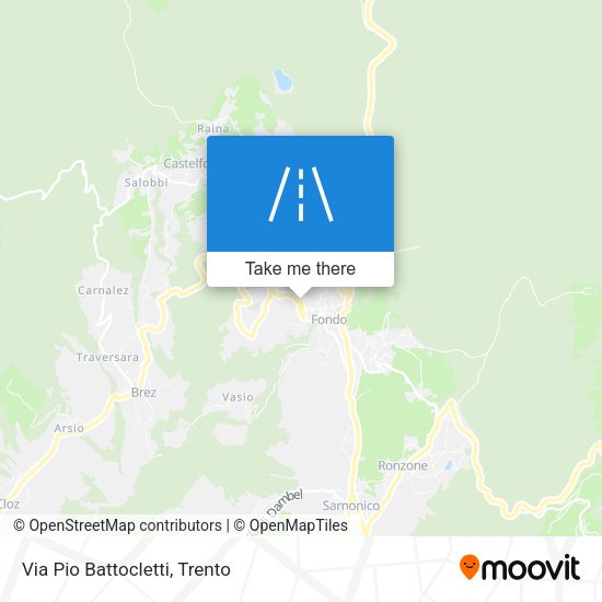 Via Pio Battocletti map