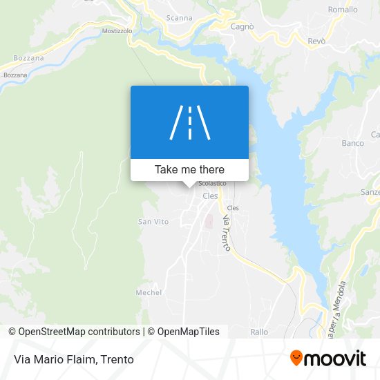 Via Mario Flaim map