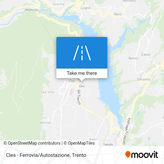 Cles - Ferrovia/Autostazione map