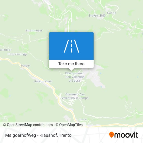 Malgoarhofweg - Klaushof map