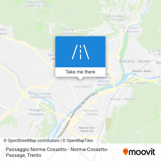 Passaggio Norma Cossetto - Norma-Cossetto-Passage map