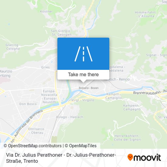 Via Dr. Julius Perathoner - Dr.-Julius-Perathoner-Straße map