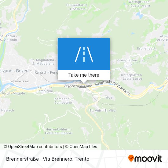 Brennerstraße - Via Brennero map