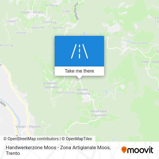Handwerkerzone Moos - Zona Artigianale Moos map