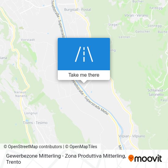 Gewerbezone Mitterling - Zona Produttiva Mitterling map
