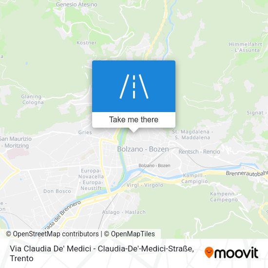 Via Claudia De' Medici - Claudia-De'-Medici-Straße map