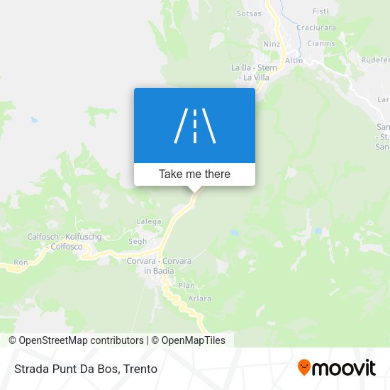 Strada Punt Da Bos map