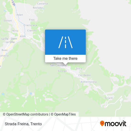 Strada Freina map