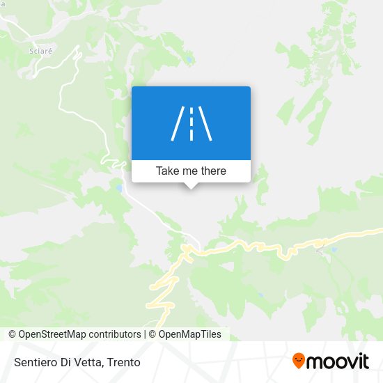 Sentiero Di Vetta map