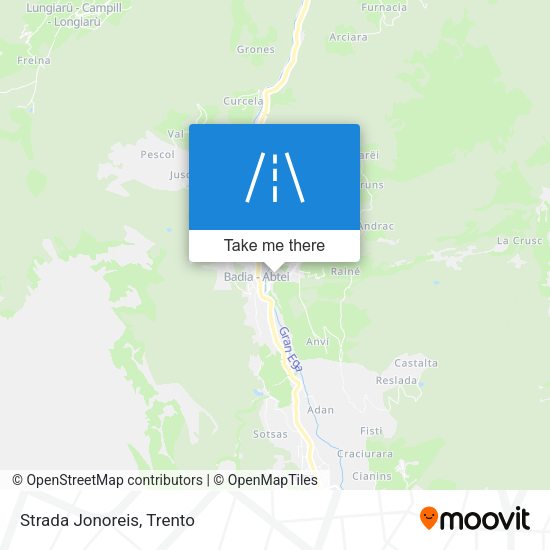 Strada Jonoreis map
