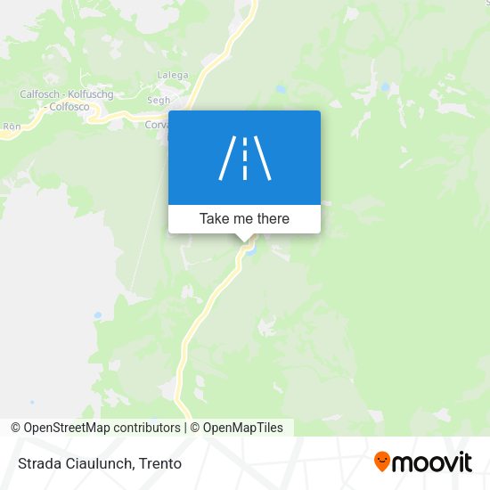 Strada Ciaulunch map