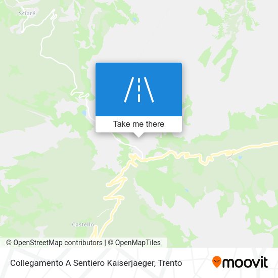 Collegamento A Sentiero Kaiserjaeger map