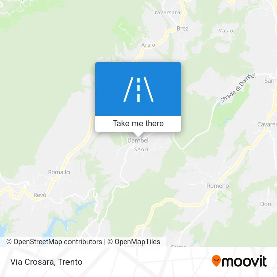 Via Crosara map
