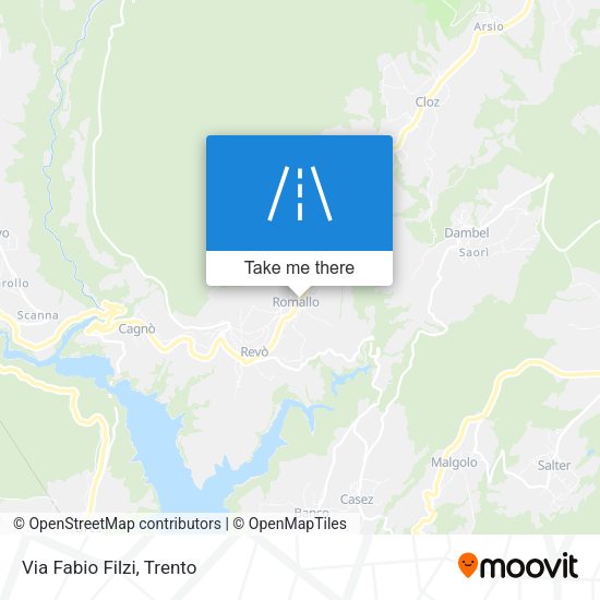Via Fabio Filzi map