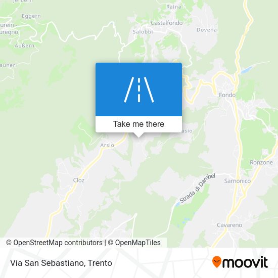 Via San Sebastiano map