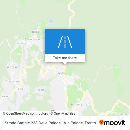 Strada Statale 238 Delle Palade - Via Palade map