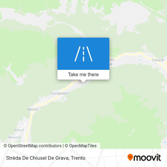 Strèda De Chiusel De Grava map