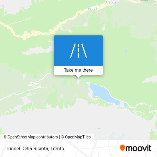 Tunnel Della Riciota map