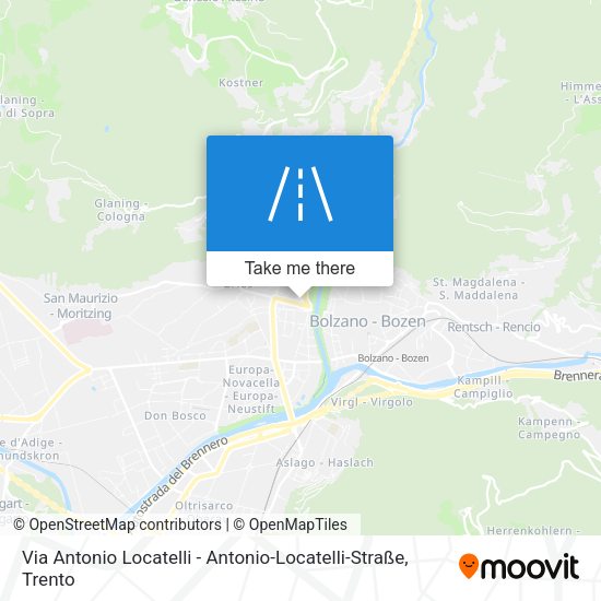 Via Antonio Locatelli - Antonio-Locatelli-Straße map