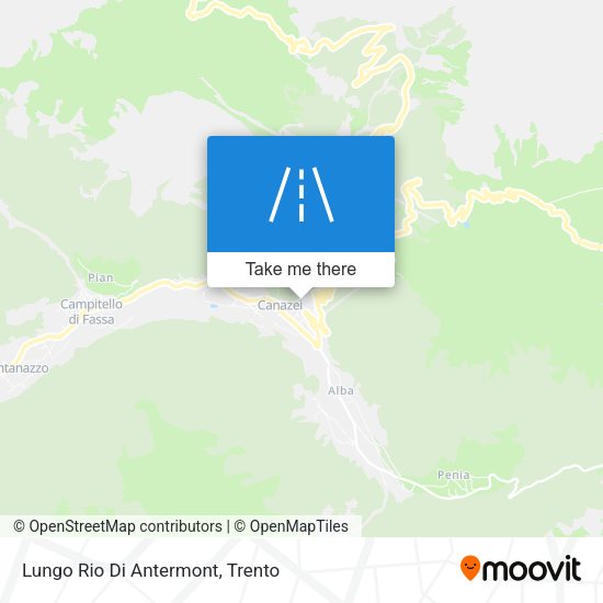 Lungo Rio Di Antermont map