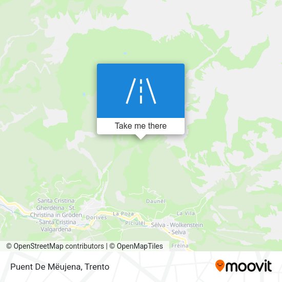 Puent De Mëujena map