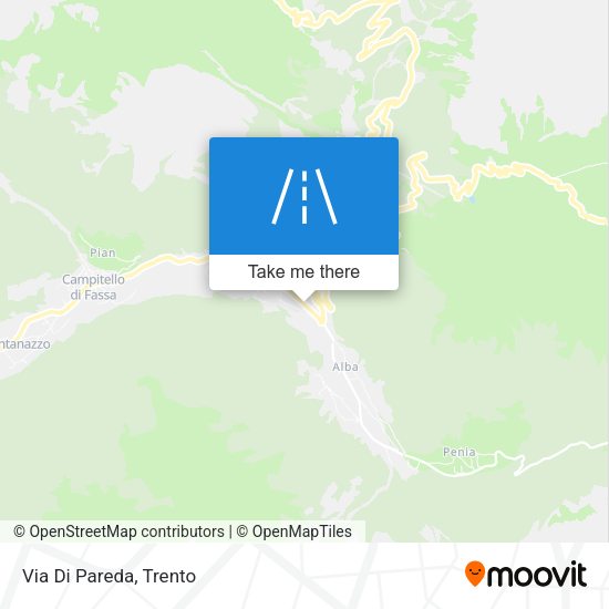 Via Di Pareda map