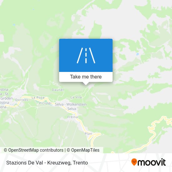 Stazions De Val - Kreuzweg map