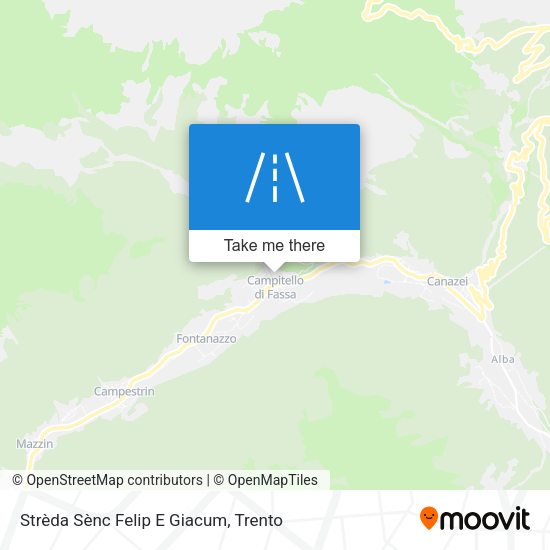Strèda Sènc Felip E Giacum map