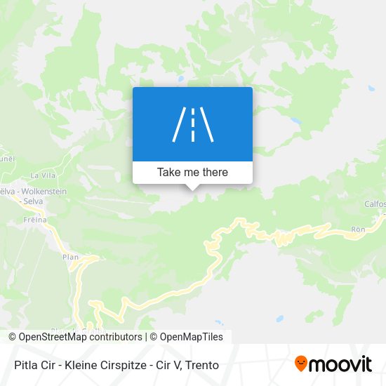 Pitla Cir - Kleine Cirspitze - Cir V map
