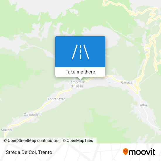 Strèda De Col map