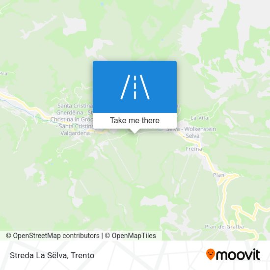 Streda La Sëlva map