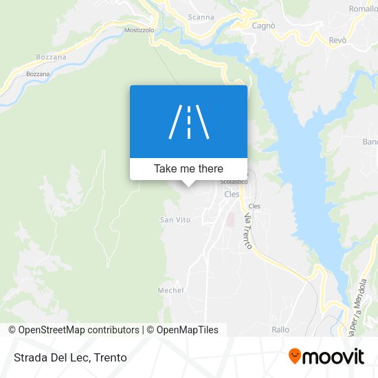 Strada Del Lec map