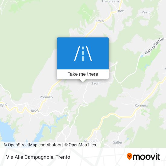 Via Alle Campagnole map