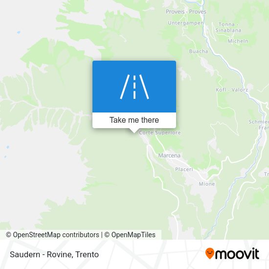 Saudern - Rovine map