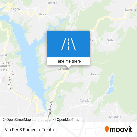 Via Per S Romedio map