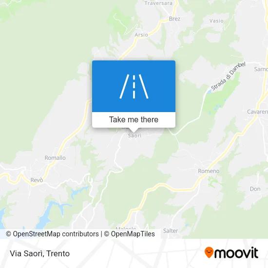 Via Saorì map